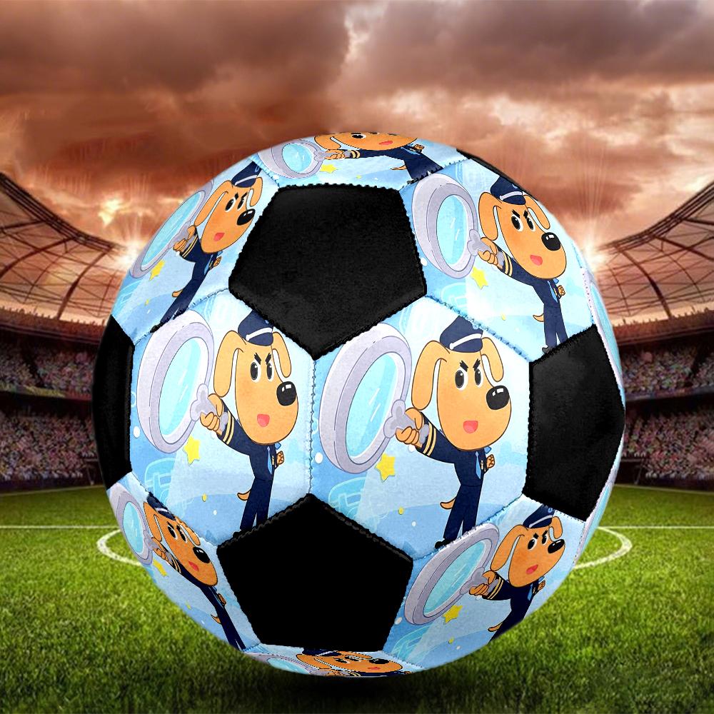 Sheriff Labrador Theme Size 5 Soccer Ball, Suitable for Both Indoor and Outdoor Matches, a Gift Suitable for Everyone.