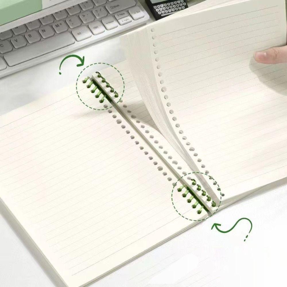 Detachable Core Binder Ring Notepad Monet Oil Paint Spiral Bound Notebook Office School