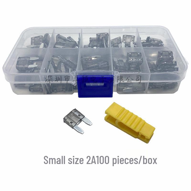 Car Fuse Box Set: Blade Fuses In Small, Medium, & Large (1A, 3A, 10A, 15A)