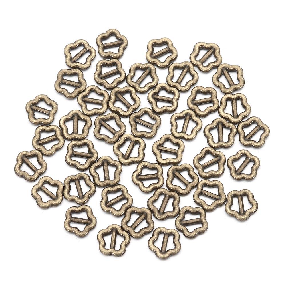 

100pcs Newest Tri-glide Belt Buckle 3mm Mini Doll Bags Buckles Ultra-small DIY Small Strap Buckles бронзовий