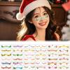 12Pieces Face Tattoo Stickers Waterproof Christmas Temporary Tattoos for Women Face Makeup Decals for Party Festival