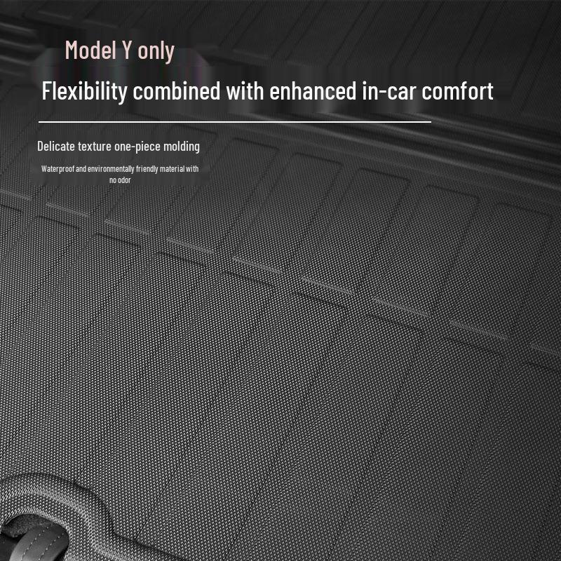 Tesla Model 3/Y Front & Rear Waterproof Trunk Mats - Original TPE Texture Accessories