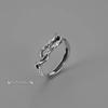 TEMU Men's Adjustable Hip-Hop Statement Ring - Versatile & Stylish