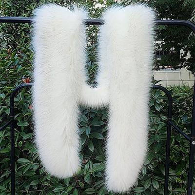 Uzun Eşarp Unisex Suni Kürk Eşarp Soğuğa Dayanıklı Tilki Kılı Büyük Kürk Yaka Öğrenci Sıcak Boyunluk Trend
