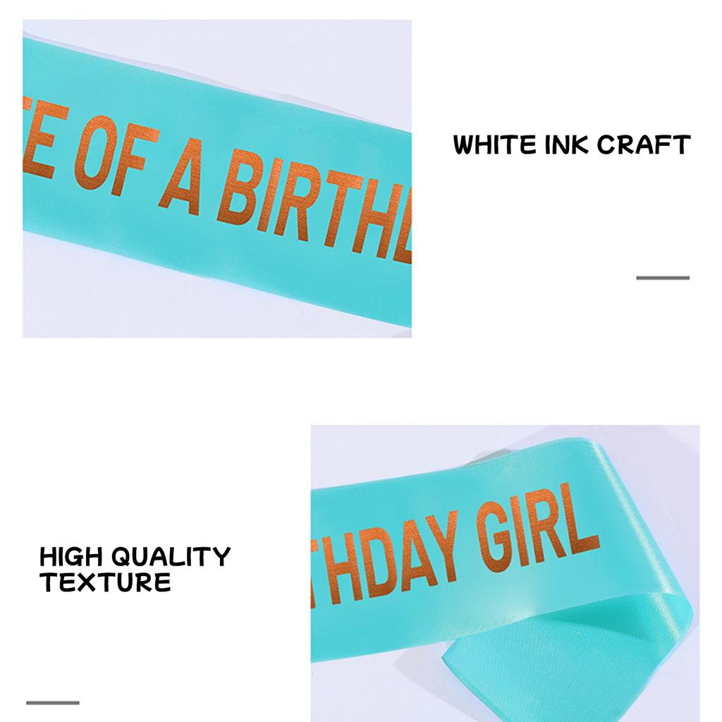 The Life Of A Birthday Girl Sash , Showgirl Themed Birthday Party Decorations, In My Showgirl Bday Party Decorations