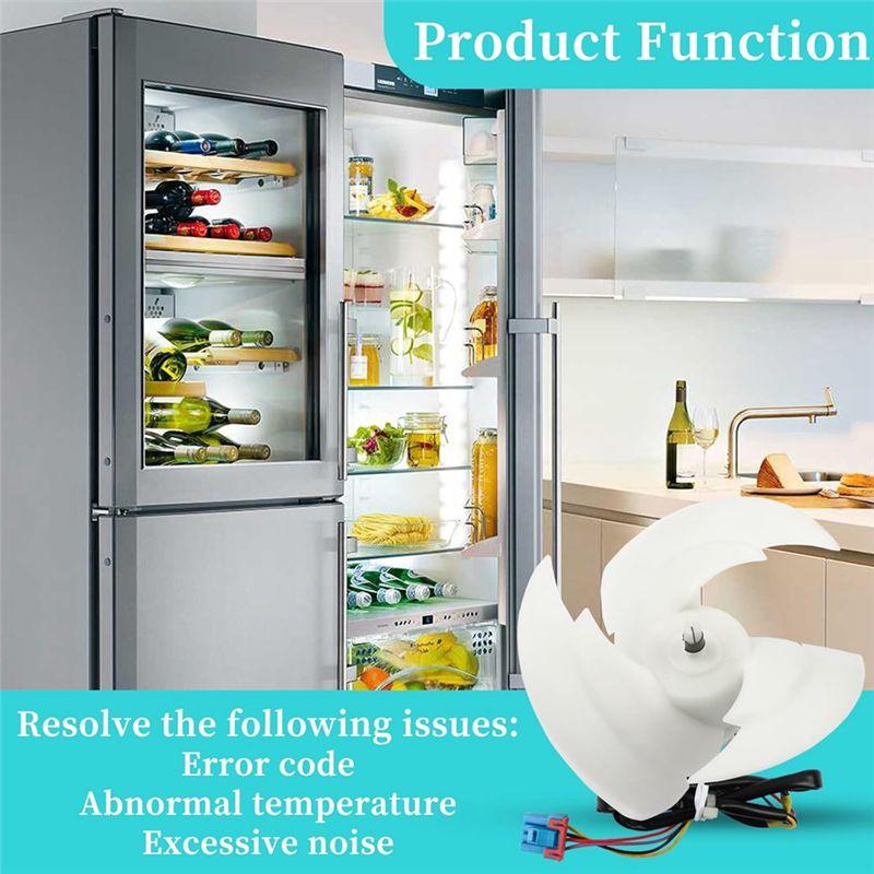 LLCS-EAU63103302 Refrigerator Condenser Fan Motor Assembly For Kenmore Replaces AP6235485 4509126 Fridge Fan Motor DC12V
