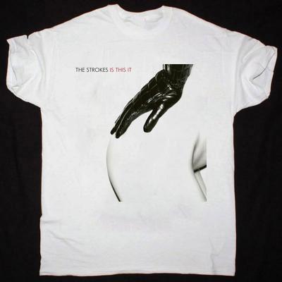 Rare The Strokes - Is This It Short Sleeve Cotton White All Size Shirt AG924 Unisex T-Shirt