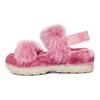 UGG Fluff Sugar Sandal Fabric Lightweight Comfortable Fashionable Slippers Women Sandals Pink 1119999-PINK