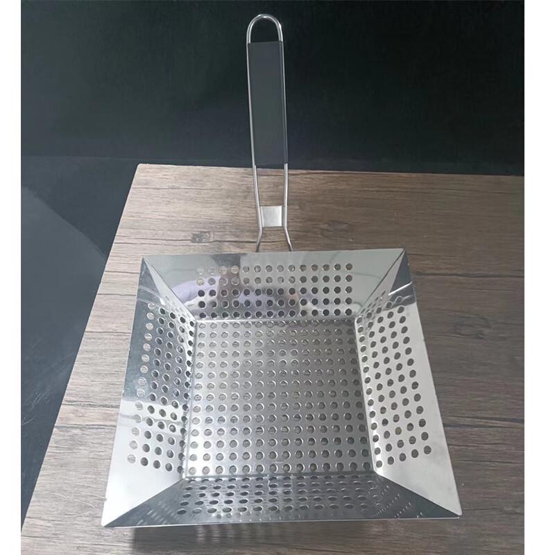 

Stainless Steel Square BBQ Grill Pan & Vegetable Basket