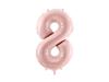 Foil Balloon Number ''8'', 72Cm, Light Pink