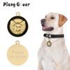 Benutzerdefinierte Hundemarke Personalisierte Hundemarke Golden Retriever Schild Retro Haustierhalsband Zubehör Name DIY Für Welpen Halsketten Anhänger