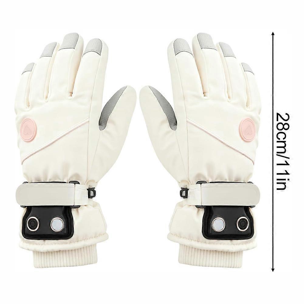 Heated Thermal Glove For Men Women, Winter Windproof Touchscreen Ski Gloves for Skiing Hiking Motorcycle
