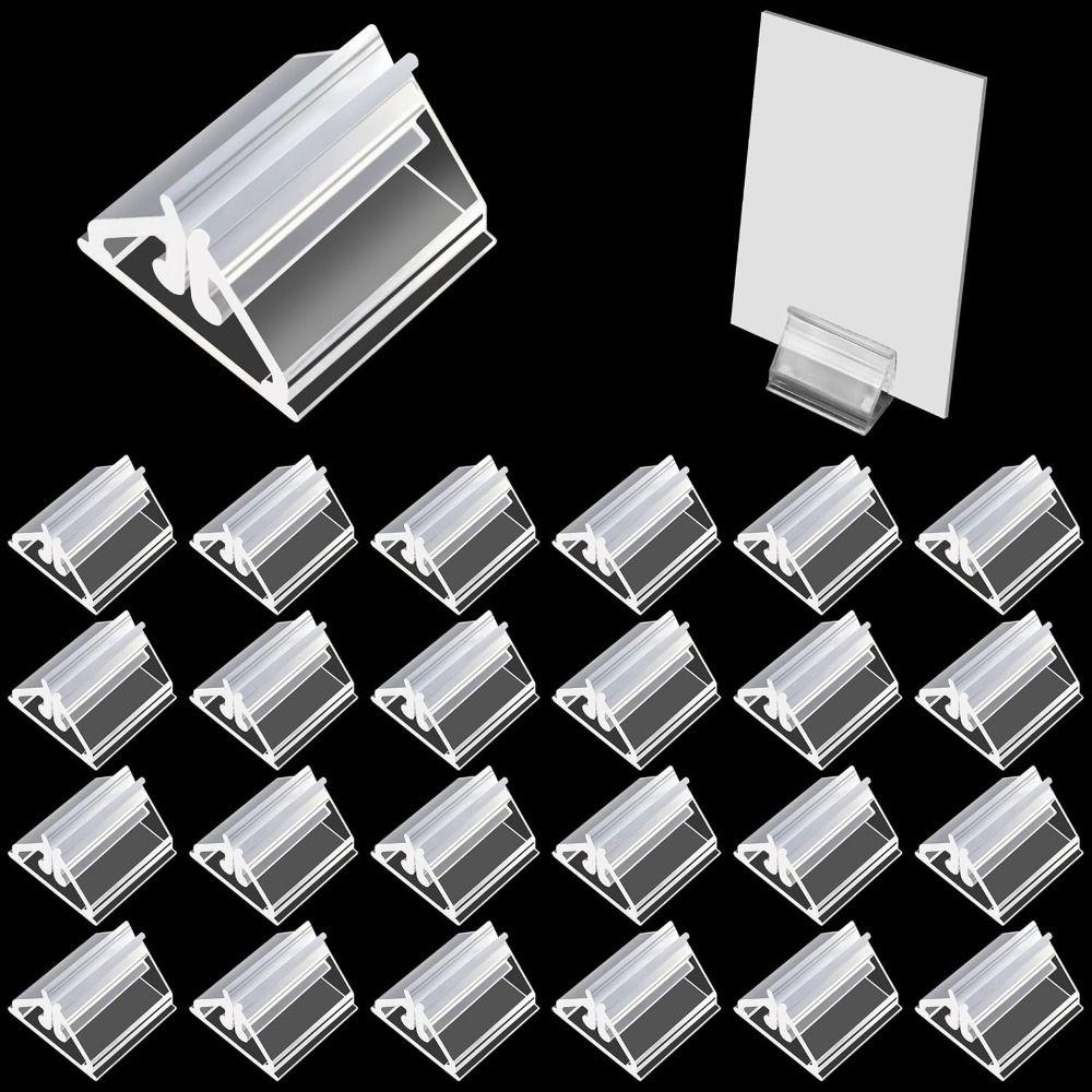 24pcs Acrylic Card Holder Multi-functional Card Display Stands Party Favor Supplies