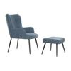 DKD Home Decor-Armchair DKD Home Decor Blue Black Metal 70 X 60 X 84 Cm