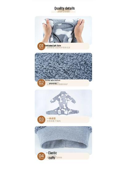 Flannel Winter Four-Legged Dog Homewear: Medium To Small Pet Cotton Outfit.