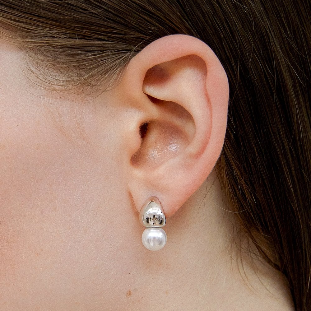 Subni Silver (W) Luciel Pearl Earrings Hl6E56621W9Xxx