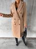 Manteau en laine double boutonnage à manches longues Bestseller Femme Automne/Hiver 2025