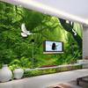 Large 3d Green Forest Wallpaper Big Tree Mural Living Room Tv Background Wall Mural