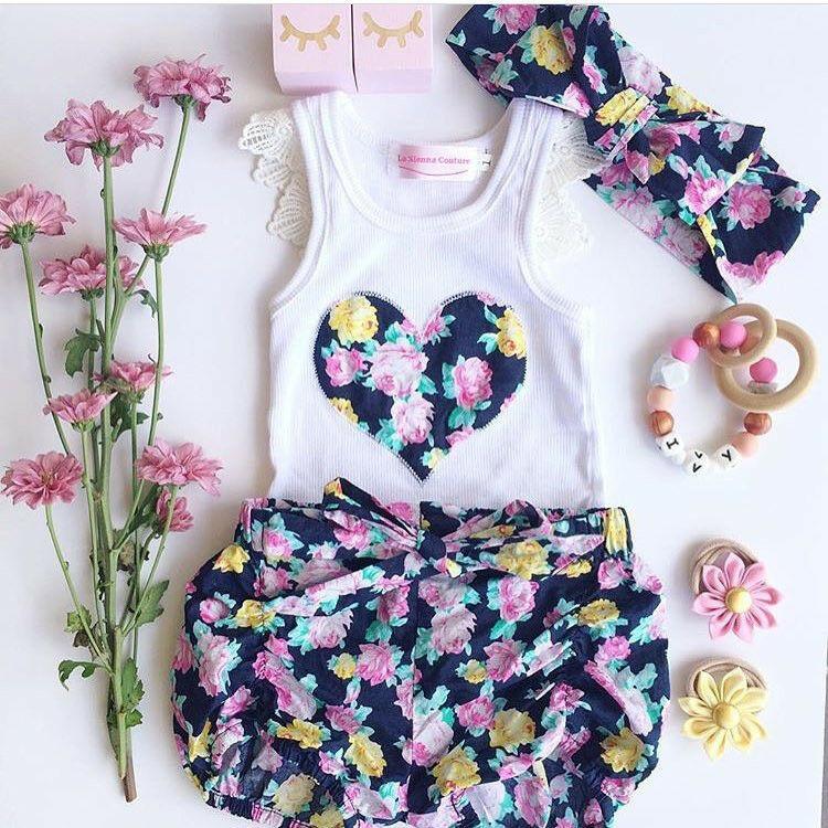 Schicke Outfits für Kleinkinder, Kinder, Baby-Mädchen Kleidung mit trendigen T-Shirt-Tops und bequemen Hosen