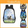 Mochila Espaçosa com Tema Zelda Para Crianças Mochila Escolar Leve e Ergonômica