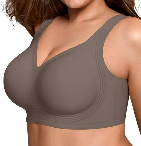

LetsJoli Women s Wire-Free Full Coverage Bra Small