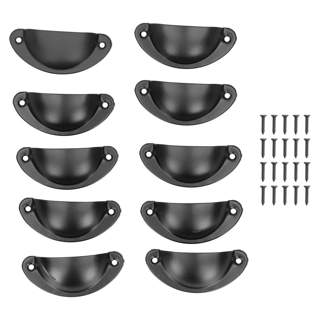 10er Set Medizinschrankgriffe Vintage Muschelförmiger Türgriff für Schrank Kleiderschränke