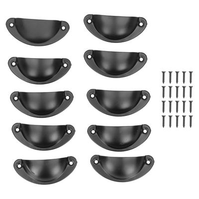 10er Set Medizinschrankgriffe Vintage Muschelförmiger Türgriff für Schrank Kleiderschränke