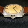 VINTAGE ENICAR STAR JEWELS HAND-WINDING SWISS MENS BEIGE DIAL WATCH A700137-5 R201-a700137