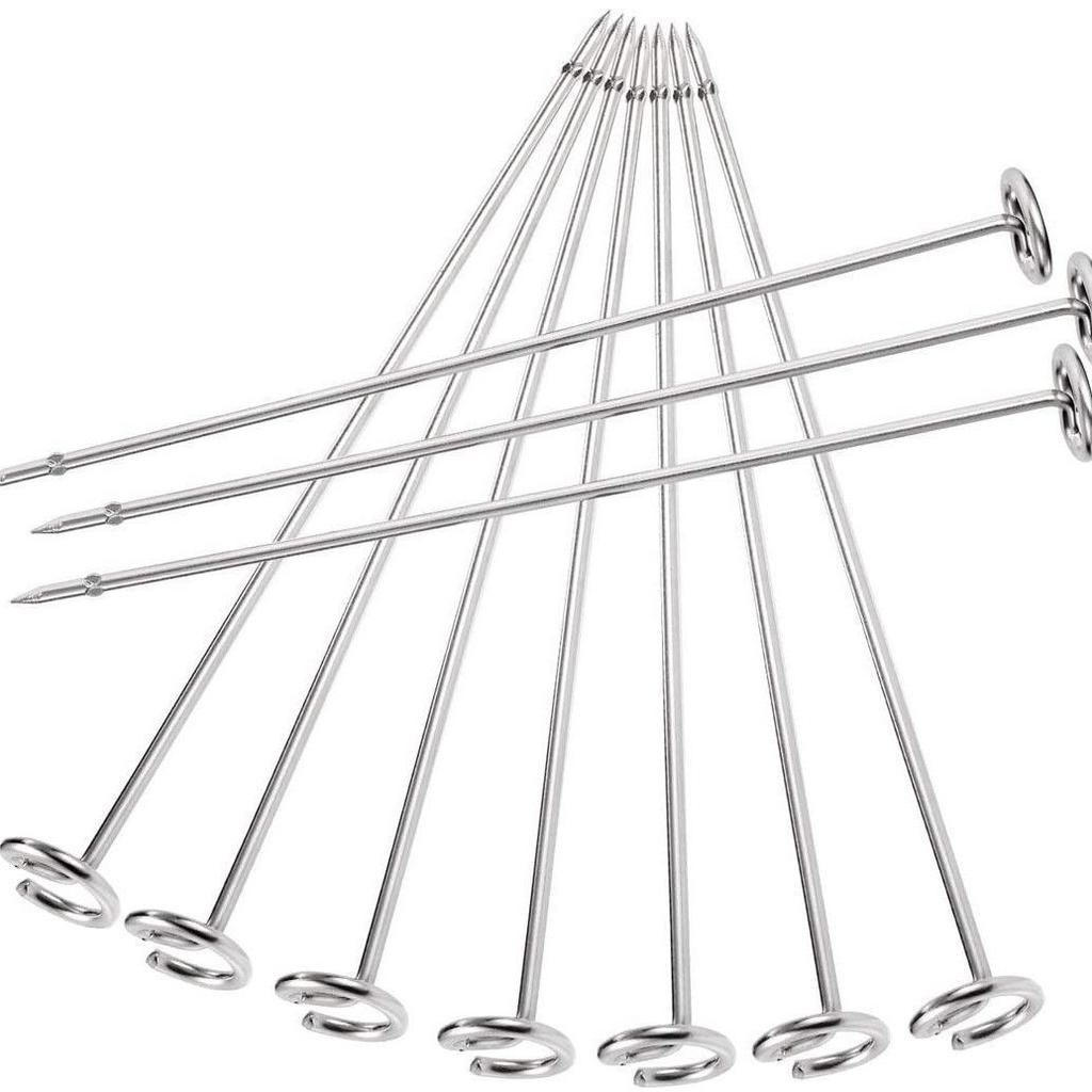 10 buc frigărui pentru cuptor cu aer, grătar vertical, accesorii universale, ac special de copt din oțel inoxidabil
