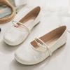 Fashion Spring Summer Style Gentle Beautiful Shallow Mouth Single Shoe for Women Simple Comfortable Versatile Flat Sole Single Shoe