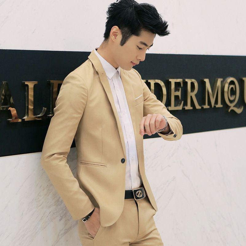 Men's One Button Blazer Perfect For Weddings Proms Parties**