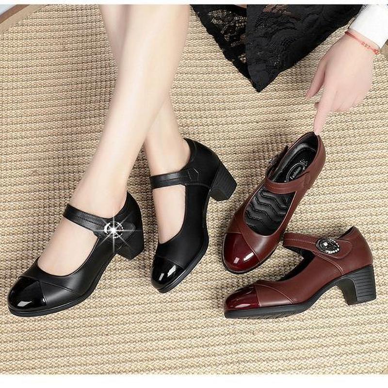 Spring Autumn Pointed Thick Heel Shoes Fashion Comfortable Sexy Casual Banquet Women's