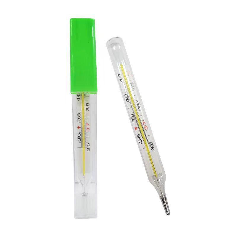 Grote Kwikglas Thermometer voor Oraal, Axillair en Rectaal Gebruik - Geschikt voor Volwassenen, Kinderen en Baby's