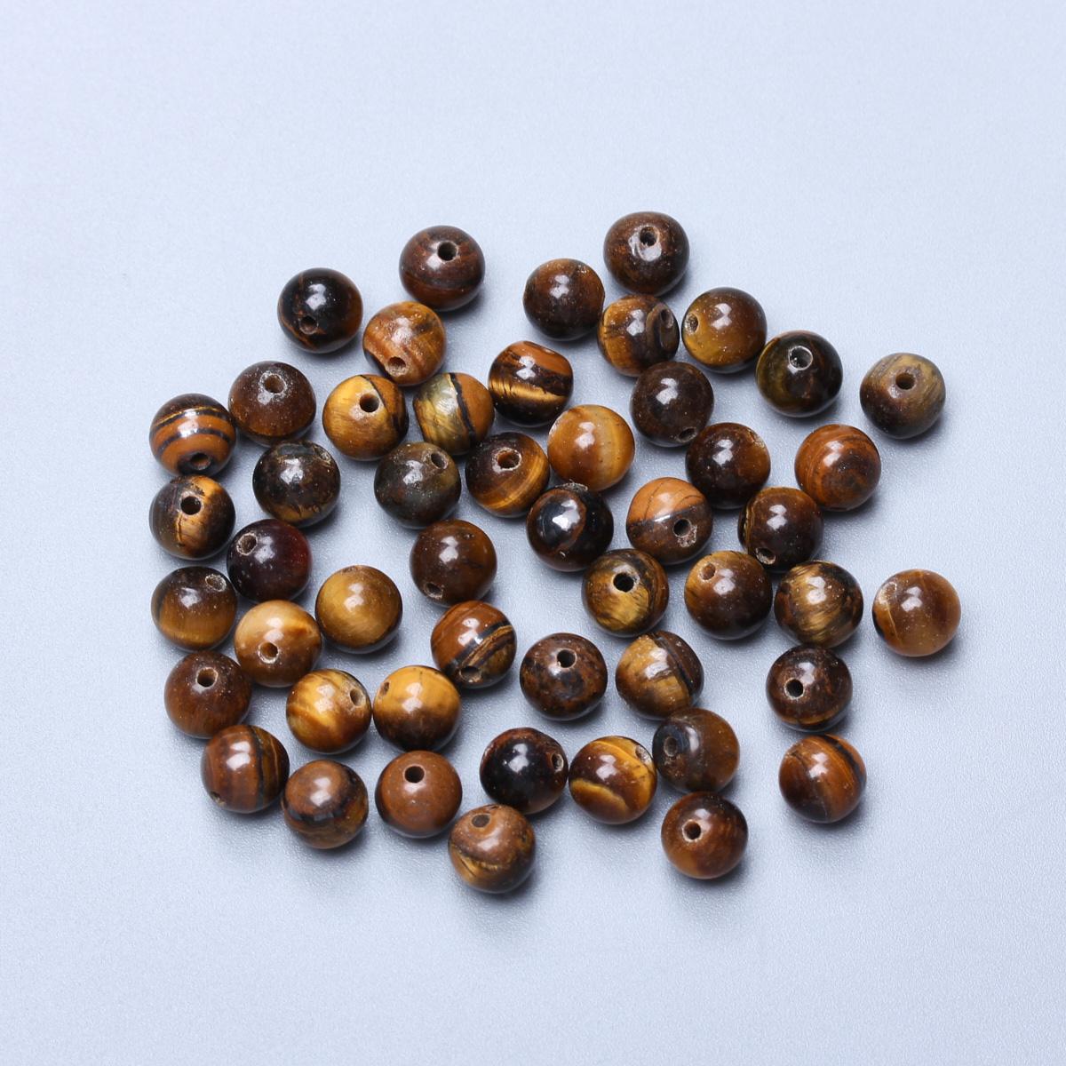 

4/6/8/10/12 мм 15/20/30/40/50/60 шт. бусины из натурального камня для изготовления ювелирных изделий DIY браслеты аксессуары для ожерелья круглый тигровый глаз бусины с тигровым глазом 6mm 50pcs