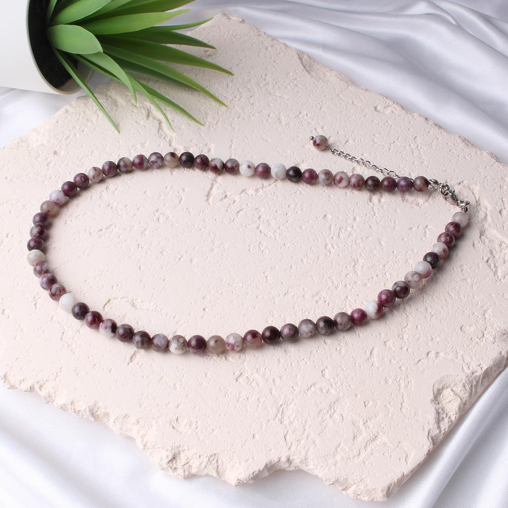 Bien Vetu 6Mm Purple Tourmaline Necklace