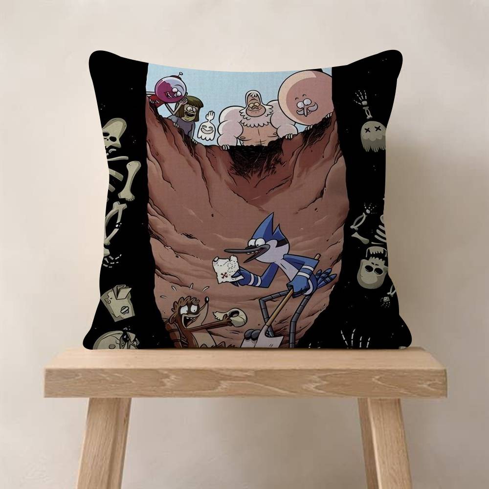 pc Regular Show Pillow Anime Pillow Sofa Bed Head Pillow Cover Cushion Cover Fashion