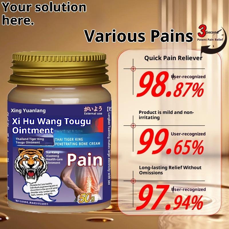 Muscle Joint Pain Relief Cream 50g Thai Herbal Formula Tiger Brand Natural Ingredients Neck Back Knee Pain