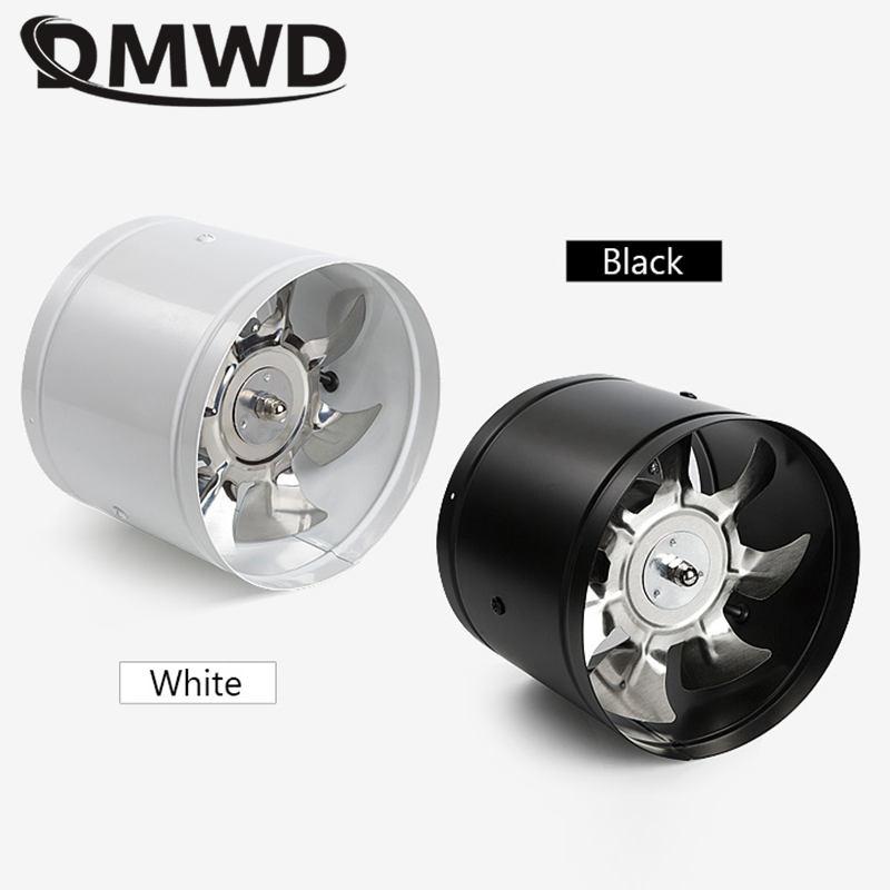 4/6 inç Egzoz fanı 4“6” Mutfak Banyo İçin Hava Vantilatörü Mini Aspiratör 1.5M kablolu Metal Boru Kanal Fanı 110V 220V