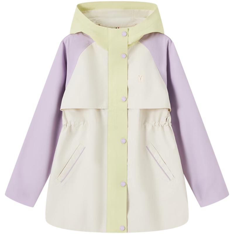 YEEHOO Girls' Three-Proof Hooded Outdoor Jacket