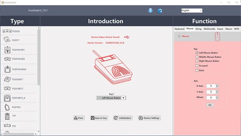 zmart USB Foot Pedal Control Switch PC Gamepad USB Keyboard Mouse Adapter for Computer Multimedia String Ultrasound Imaging Foot Switch Pedal