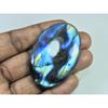 160Cts.Natural Labradorite Multi Fire Oval Cabochon Loose Gemstone 35X56X8MM D-223
