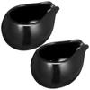 2 Pcs Steak Sauce Bucket Coffe Cups Jugs Breakfast Milk Kitchen Coffee Pot Pitchers Sugar Ceramic Ceramics