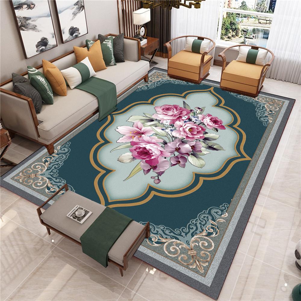 New Chinese Style Living Room Carpet Chinese Style Sofa Coffee Table Mat Bedside Classical Style Carpet