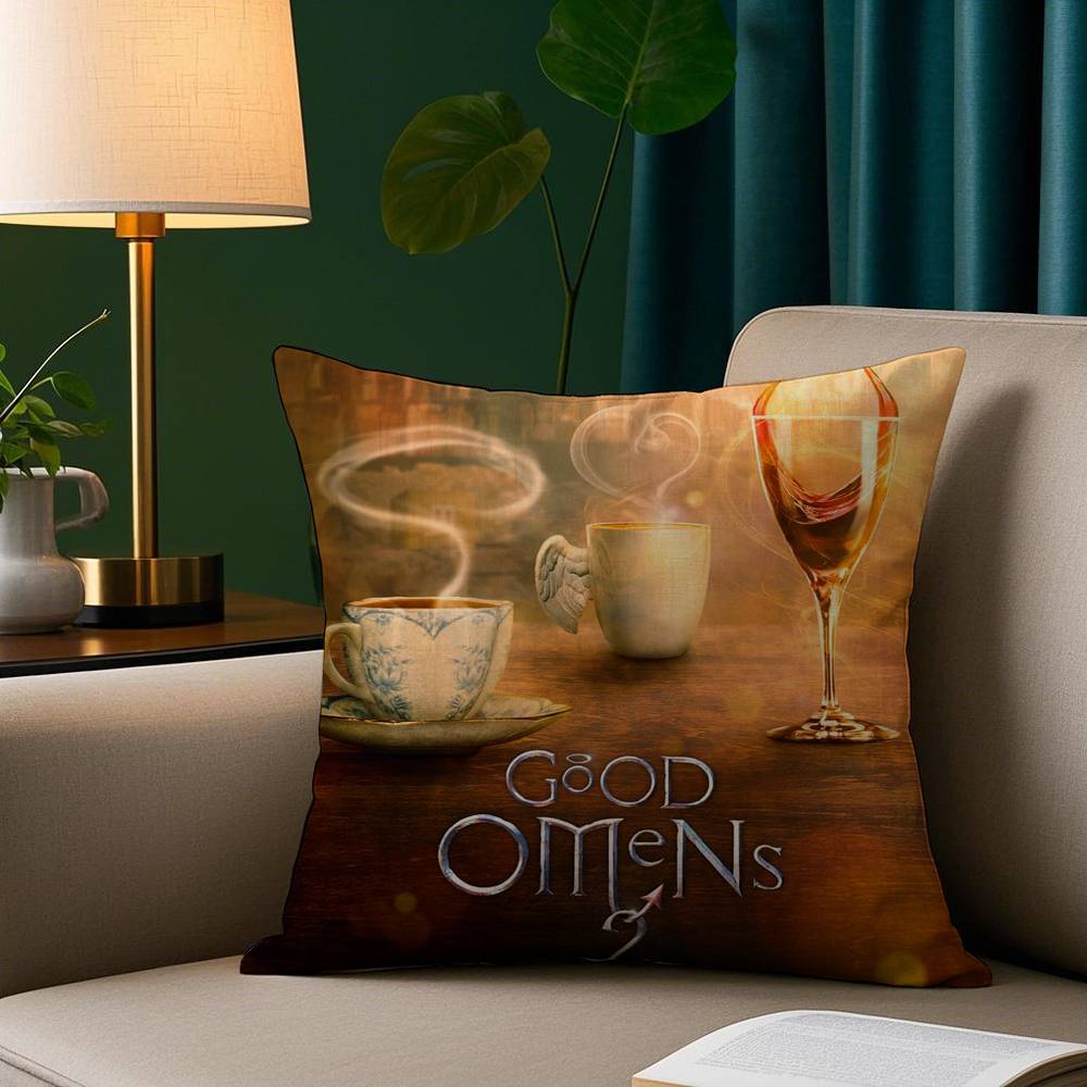 TV Good O-OmenS Series Pillow Case Short Plush Print Cushion Cover Square Throw Pillow Covers Sofa Home Decor
