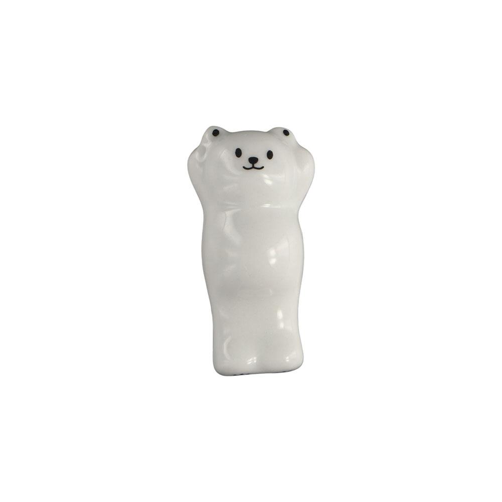 Polar Bear Creative Cute Ceramic Chopstick Rest Tableware Rack Dinnerware Stand Chopsticks Holder