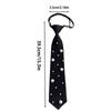 Pearl Tie Blouse with Black Rhinestone Tie No Lazy Ladies Tie