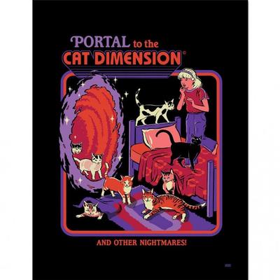 Portal To The Cat Dimension Framed Poster
