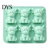 Moule à Cire Aromathérapie DIY Créatif, Moule à Glace Vache des Highlands 3D, 6 Cavités Silicone Qualité Alimentaire Ustensile de Cuisine Original pour Bac à Glaçons, Anti-adhésif Flexible