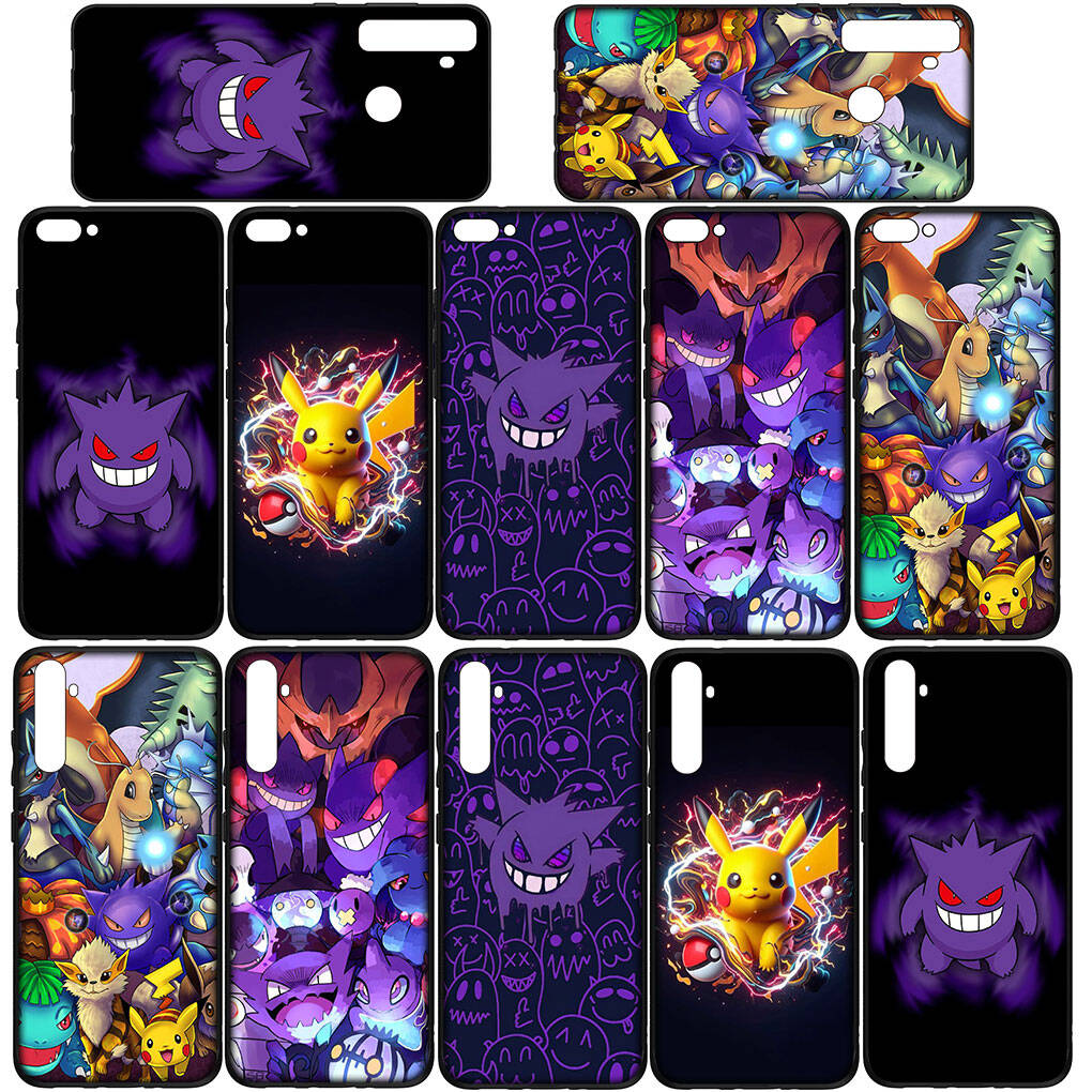 Phone Case for iPhone 17 16 15 Plus Xiaomi Poco F8 F7 X7 X6 M8 C85 C75 Redmi Note 14 12 11 13 Pro Max A4 14C 13C 15C Pikachu GO Gengar Pokemon Cover