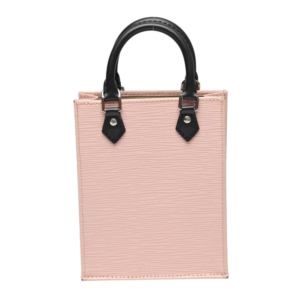 LOUIS VUITTON Epi Petit Sac Plat Handbag Epi Leather Rose valerine Women M69575 Used